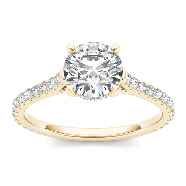 1.42ct Brilliant Diamond Solitaire Gold Engagement Ring - 01US04